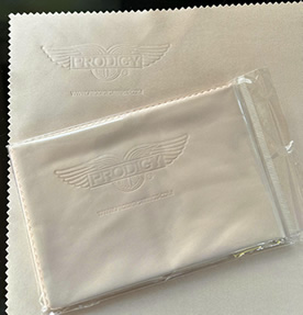 Prodigy Microfibre Cloths with Embossed Prodigy Wings Logo