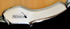 Bouzouki Prodigy Tailpiece / Armrest - Polished Steel - Left Handed Player